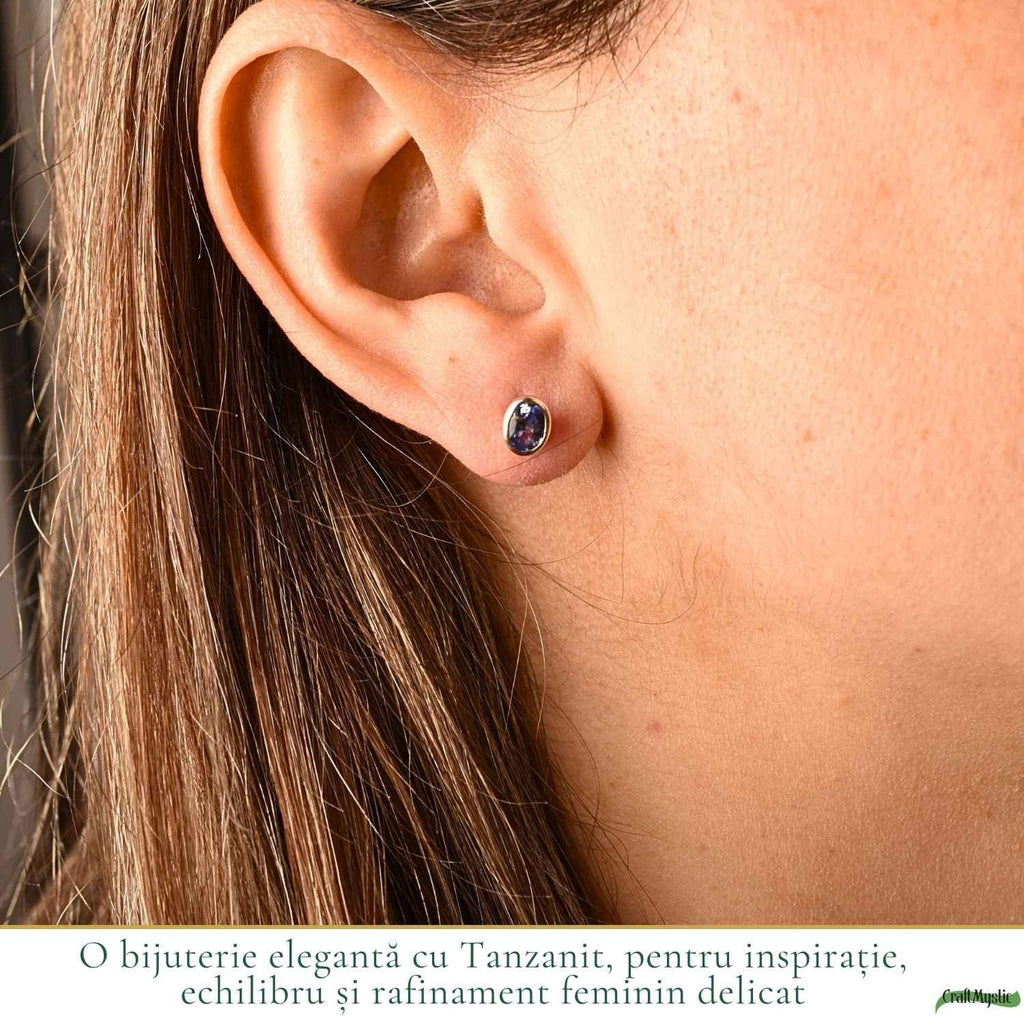 Cercei cu Tanzanit, Argint 925 – CraftMystic