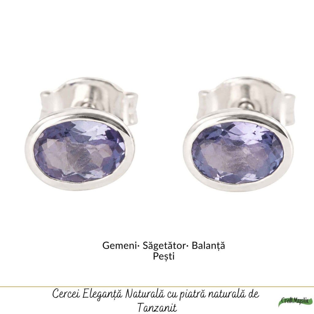 Cercei cu Tanzanit, Argint 925 – CraftMystic