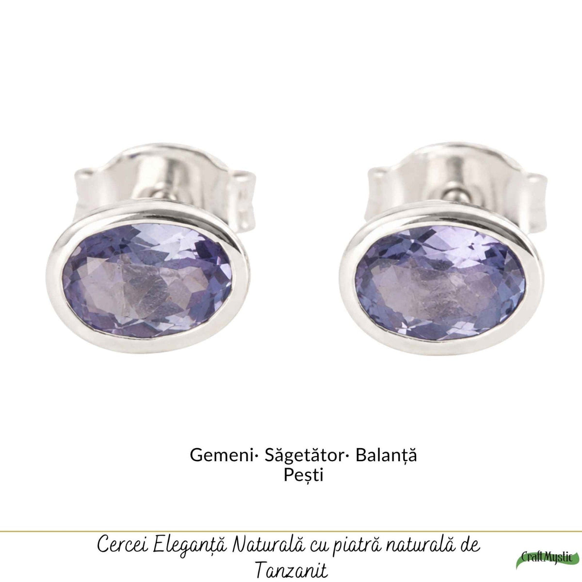 Cercei cu Tanzanit, Argint 925 – CraftMystic