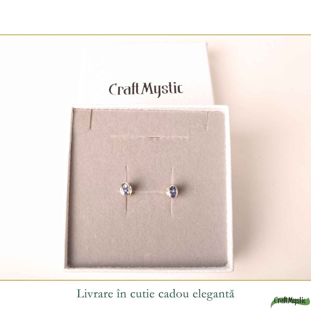 Cercei cu Tanzanit, Argint 925 – CraftMystic