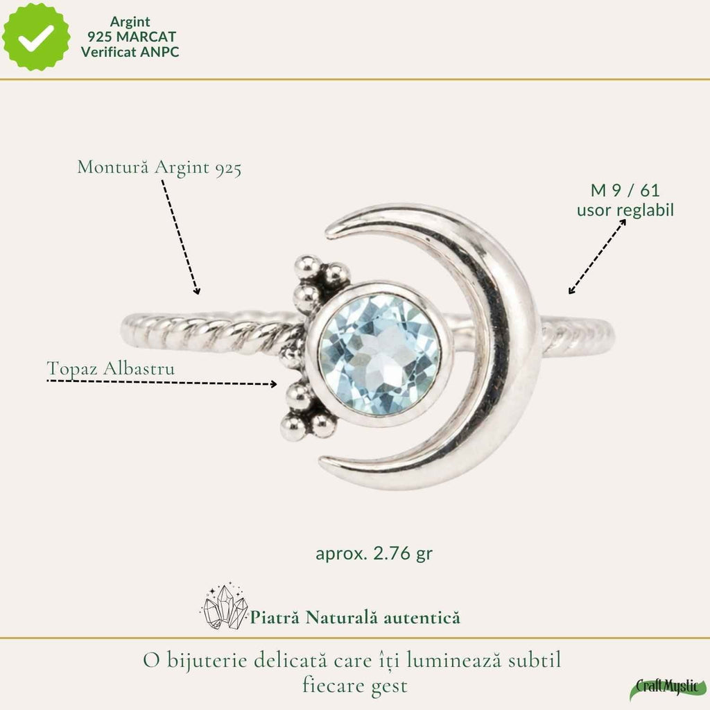Inel cu Topaz, Argint 925 – CraftMystic