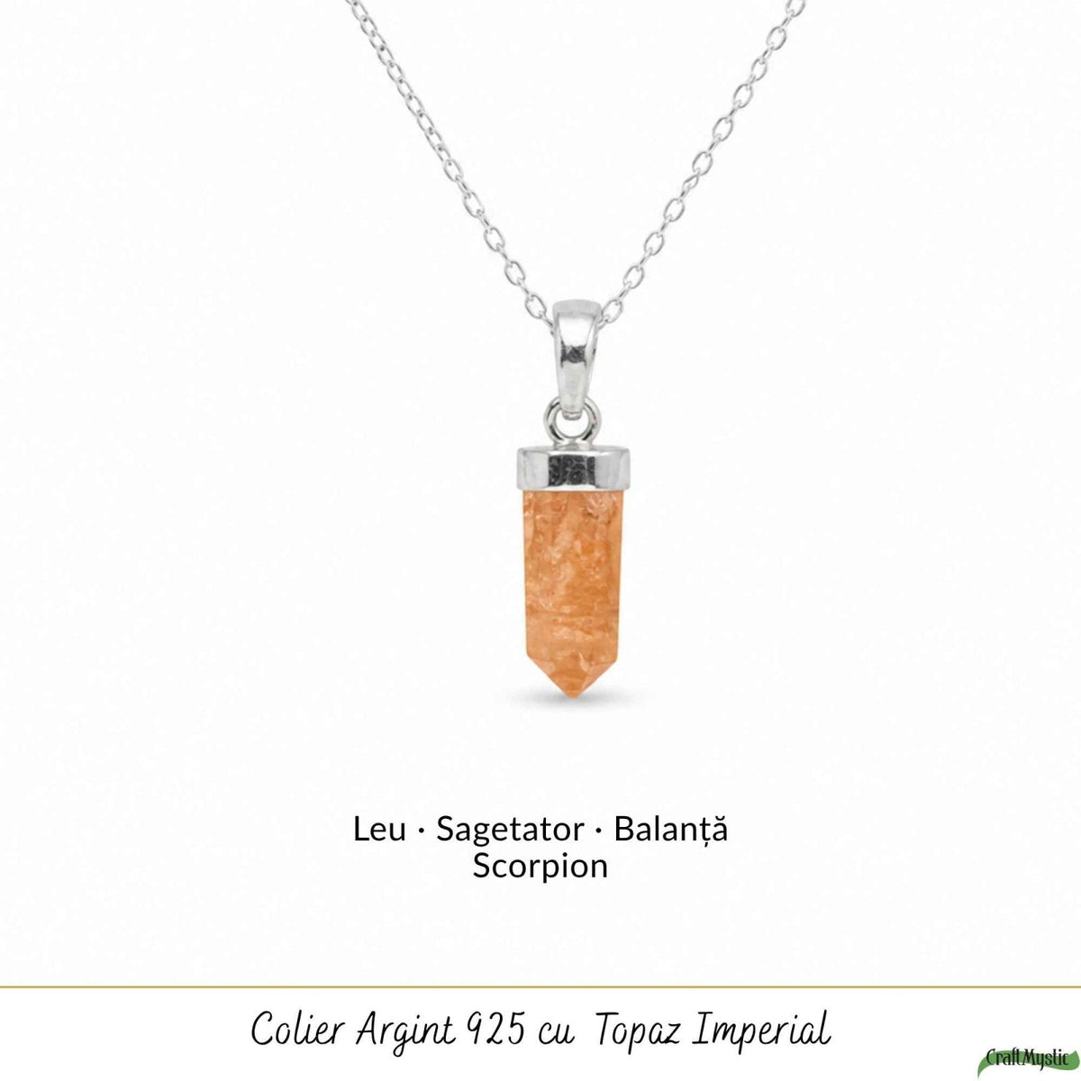Colier cu Topaz, Argint 925 – CraftMystic