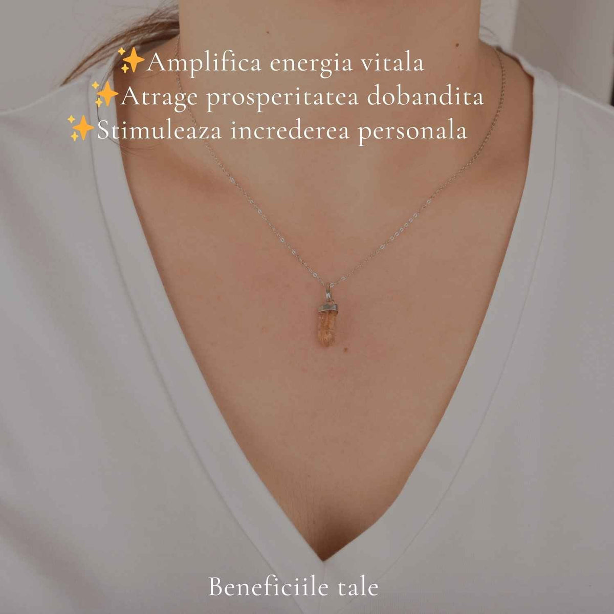 Colier cu Topaz, Argint 925 – CraftMystic