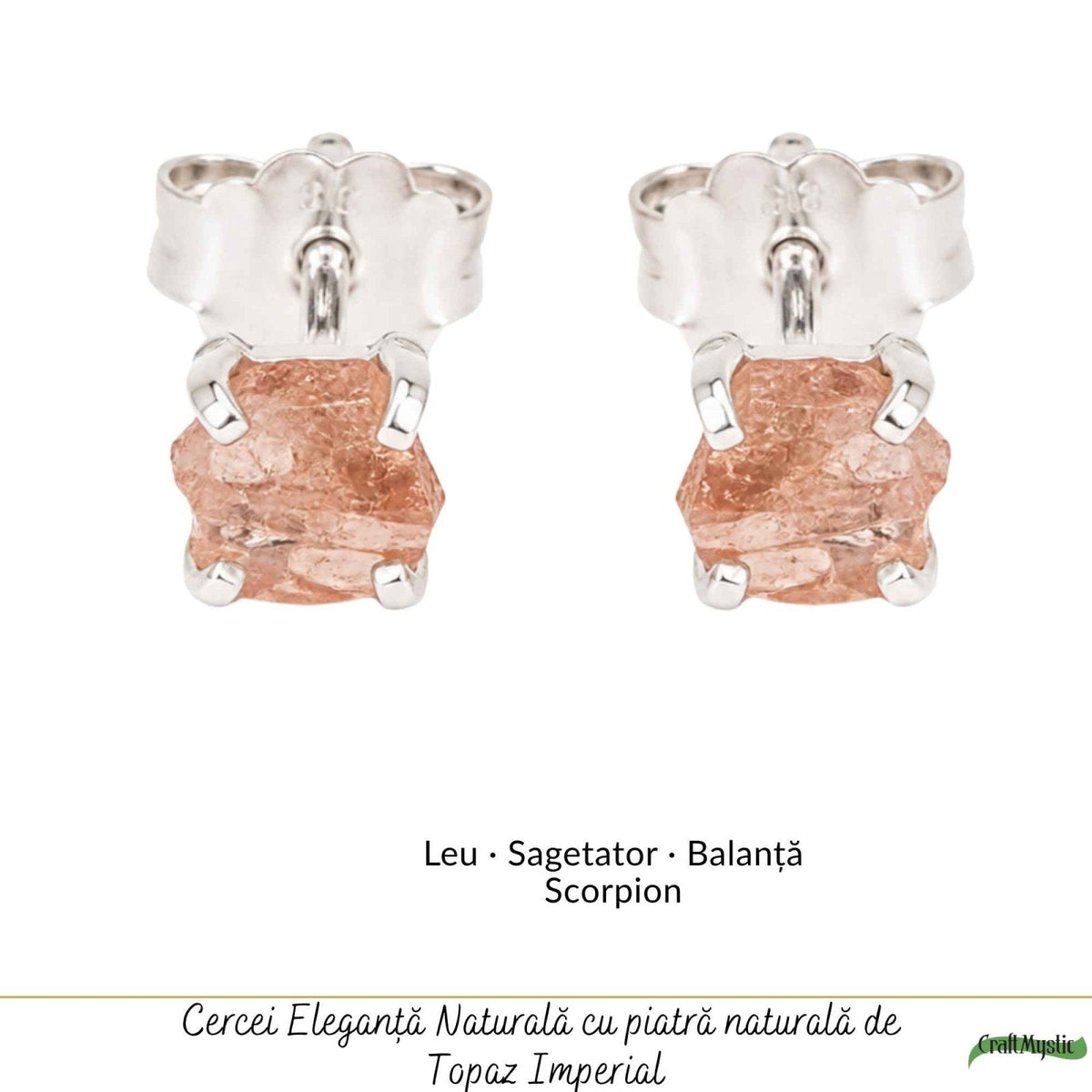 Cercei cu Topaz, Argint 925 – CraftMystic
