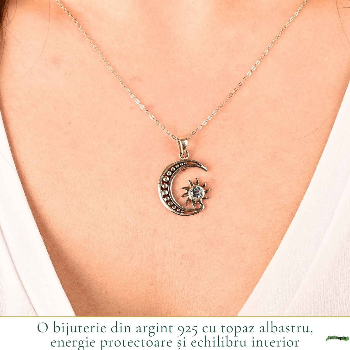 Colier cu Topaz, Argint 925 – CraftMystic