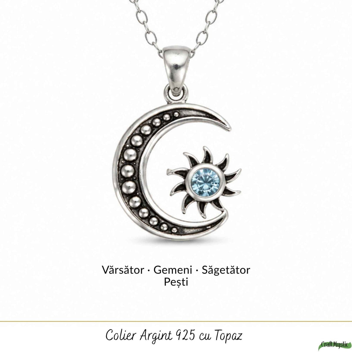 Colier cu Topaz, Argint 925 – CraftMystic