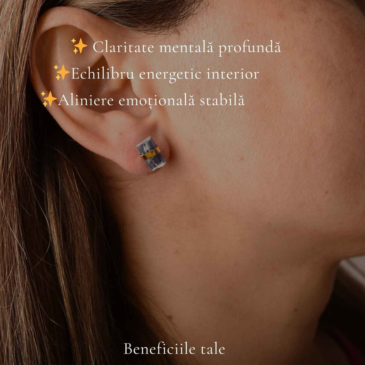 Cercei cu Kyanit, Argint 925 placat aur 18k – CraftMystic