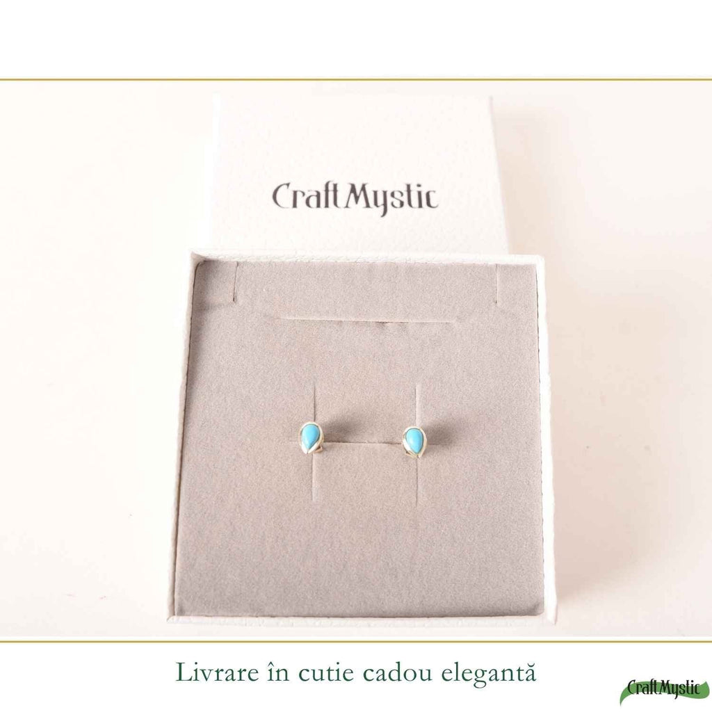 Cercei cu Turcoaz, Argint 925 – CraftMystic