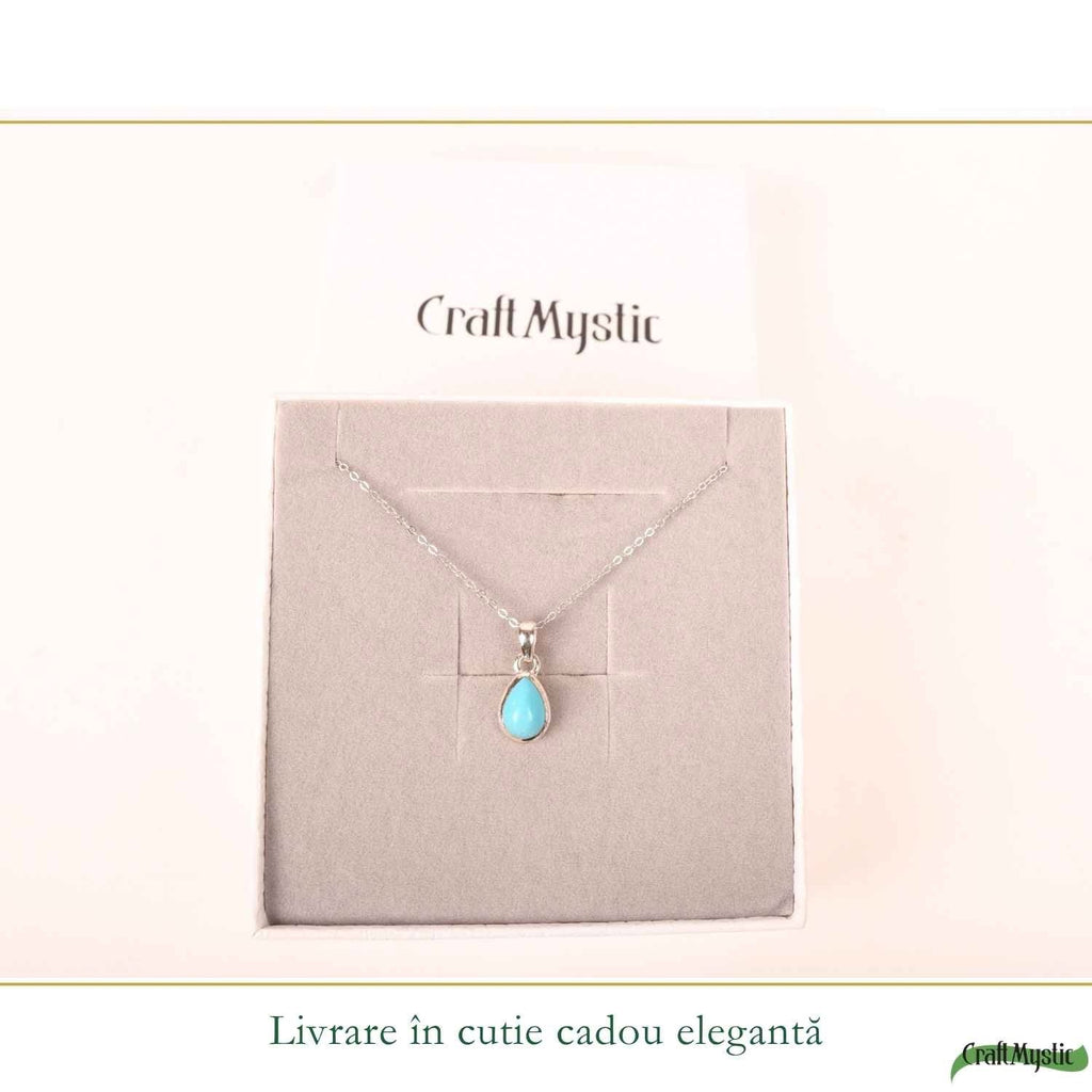 Colier cu Turcoaz, Argint 925 – CraftMystic