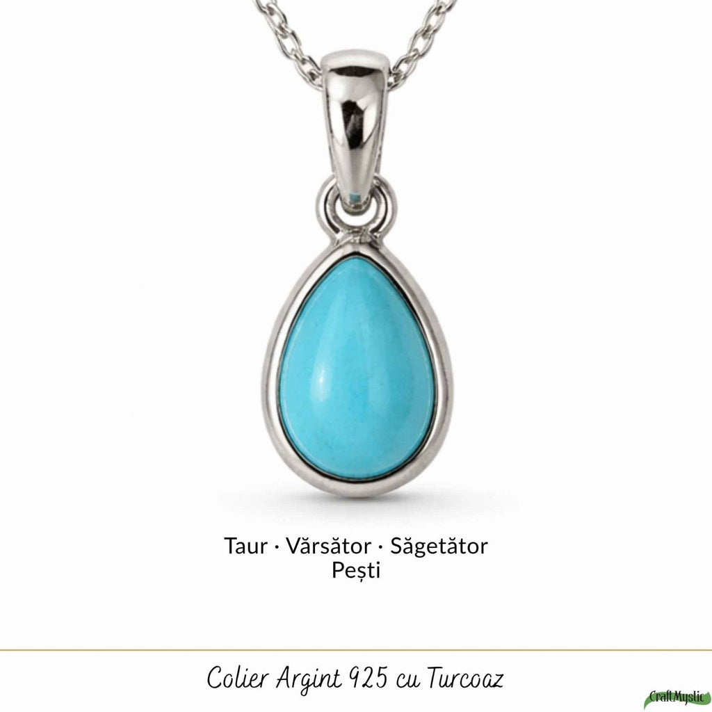 Colier cu Turcoaz, Argint 925 – CraftMystic