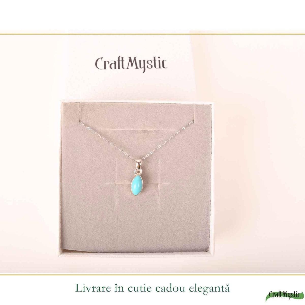 Colier cu Turcoaz, Argint 925 – CraftMystic