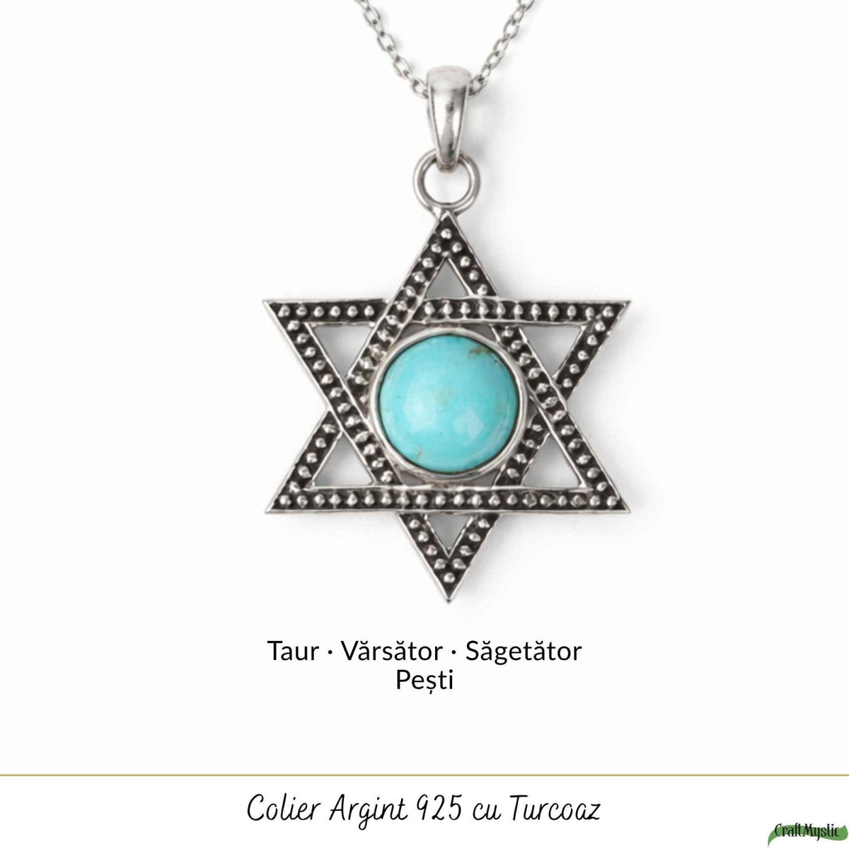 Colier cu Turcoaz, Argint 925 – CraftMystic