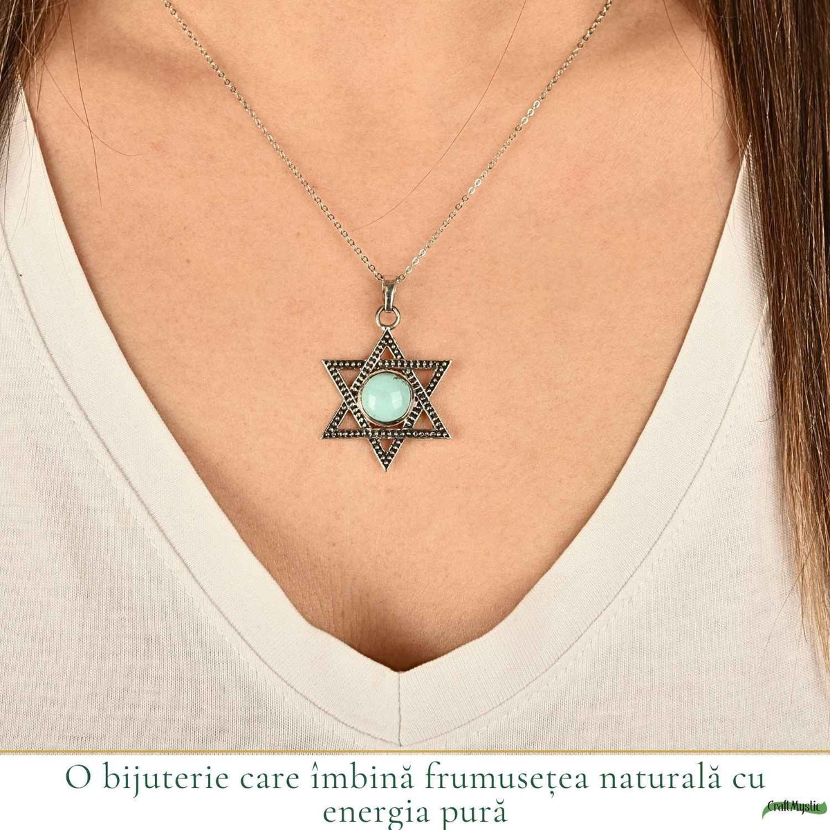 Colier cu Turcoaz, Argint 925 – CraftMystic