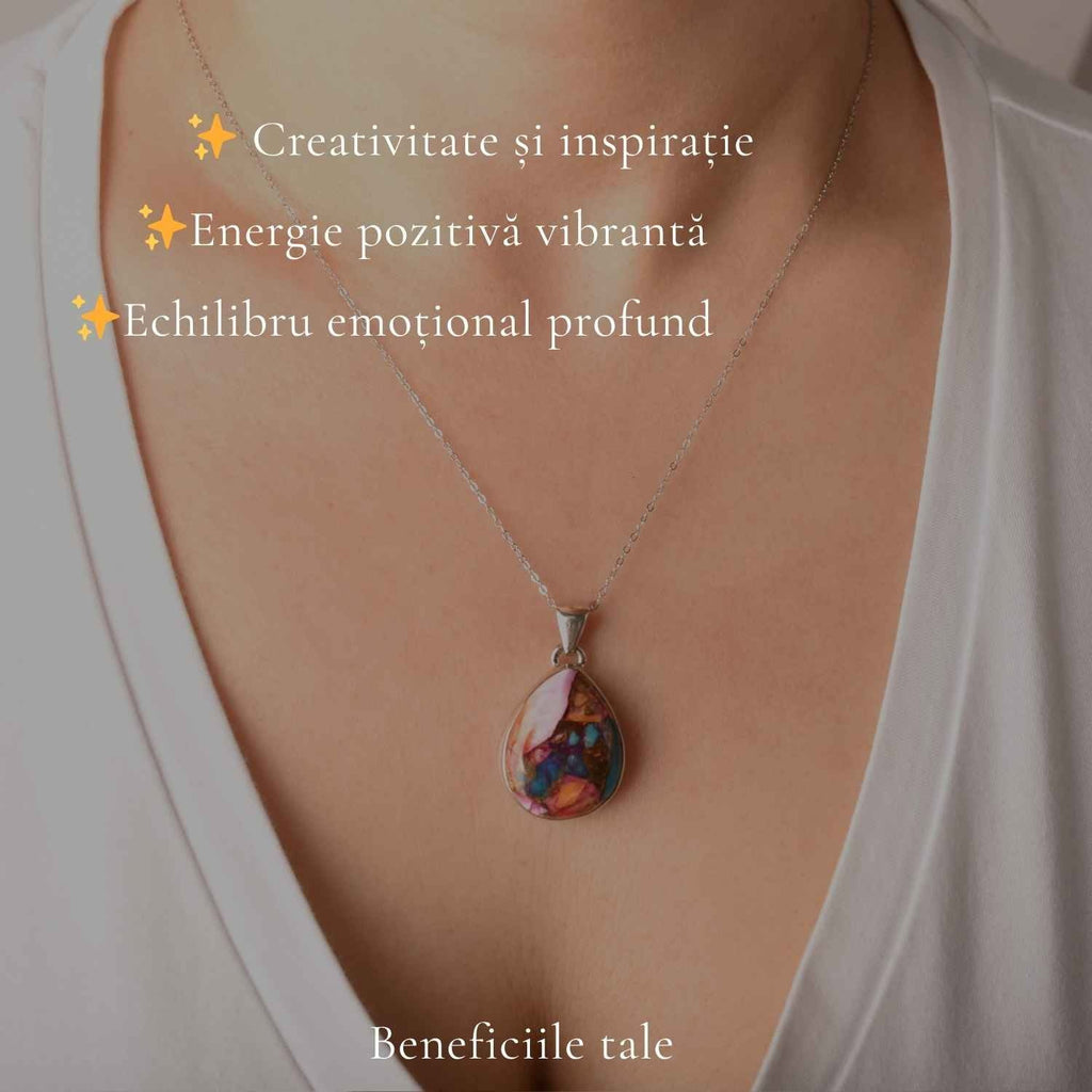 Colier cu Turcoaz, Argint 925 – CraftMystic