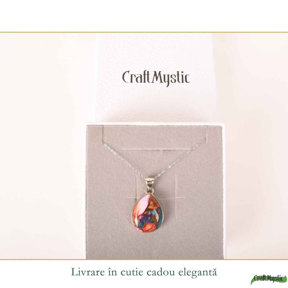 Colier cu Turcoaz, Argint 925 – CraftMystic