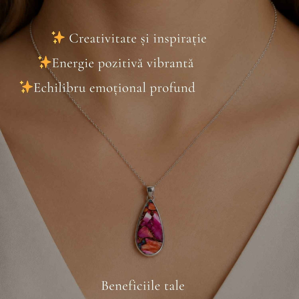 Colier cu Turcoaz, Argint 925 – CraftMystic