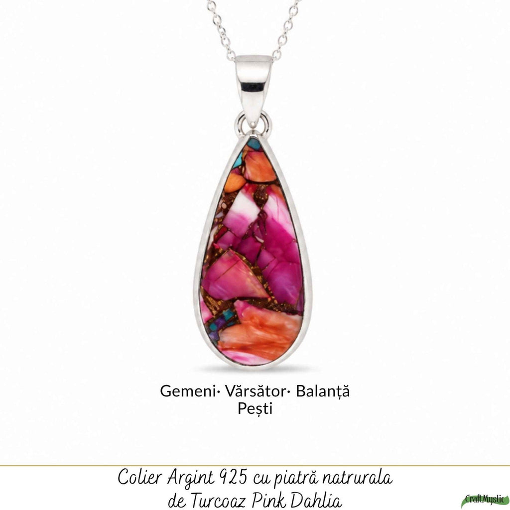 Colier cu Turcoaz, Argint 925 – CraftMystic