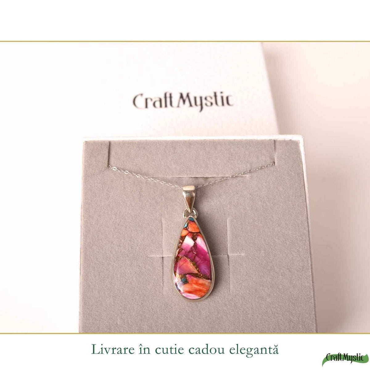 Colier cu Turcoaz, Argint 925 – CraftMystic