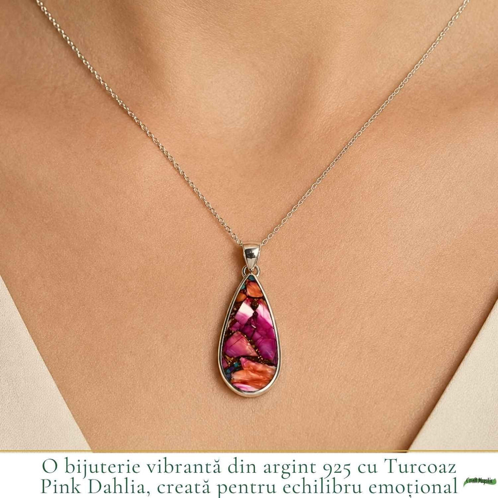 Colier cu Turcoaz, Argint 925 – CraftMystic