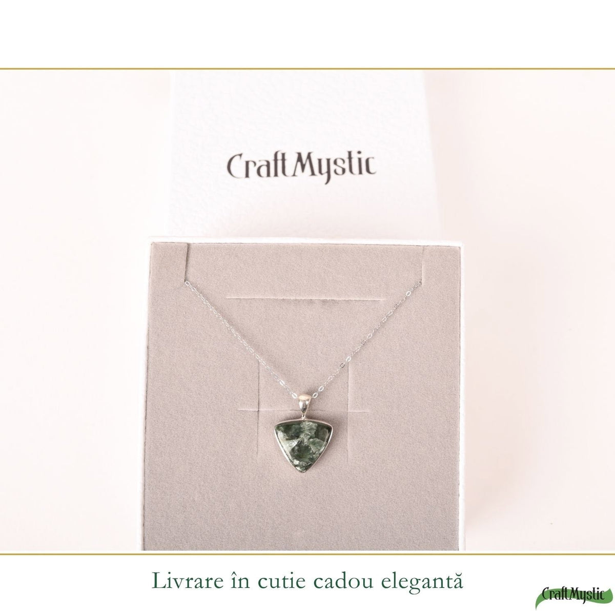 Colier cu Serafinit, Argint 925 – CraftMystic