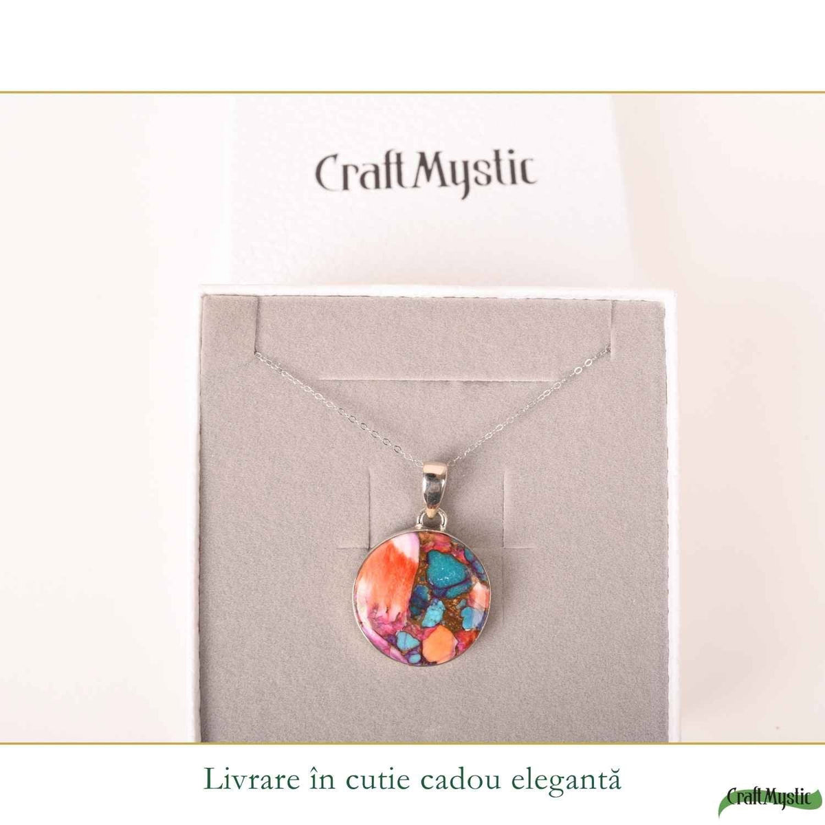 Colier cu Turcoaz, Argint 925 – CraftMystic