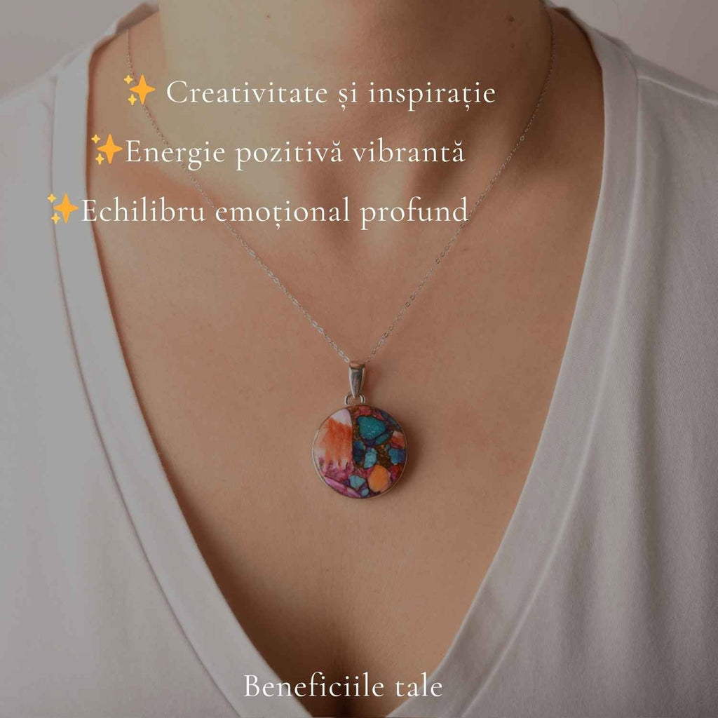 Colier cu Turcoaz, Argint 925 – CraftMystic