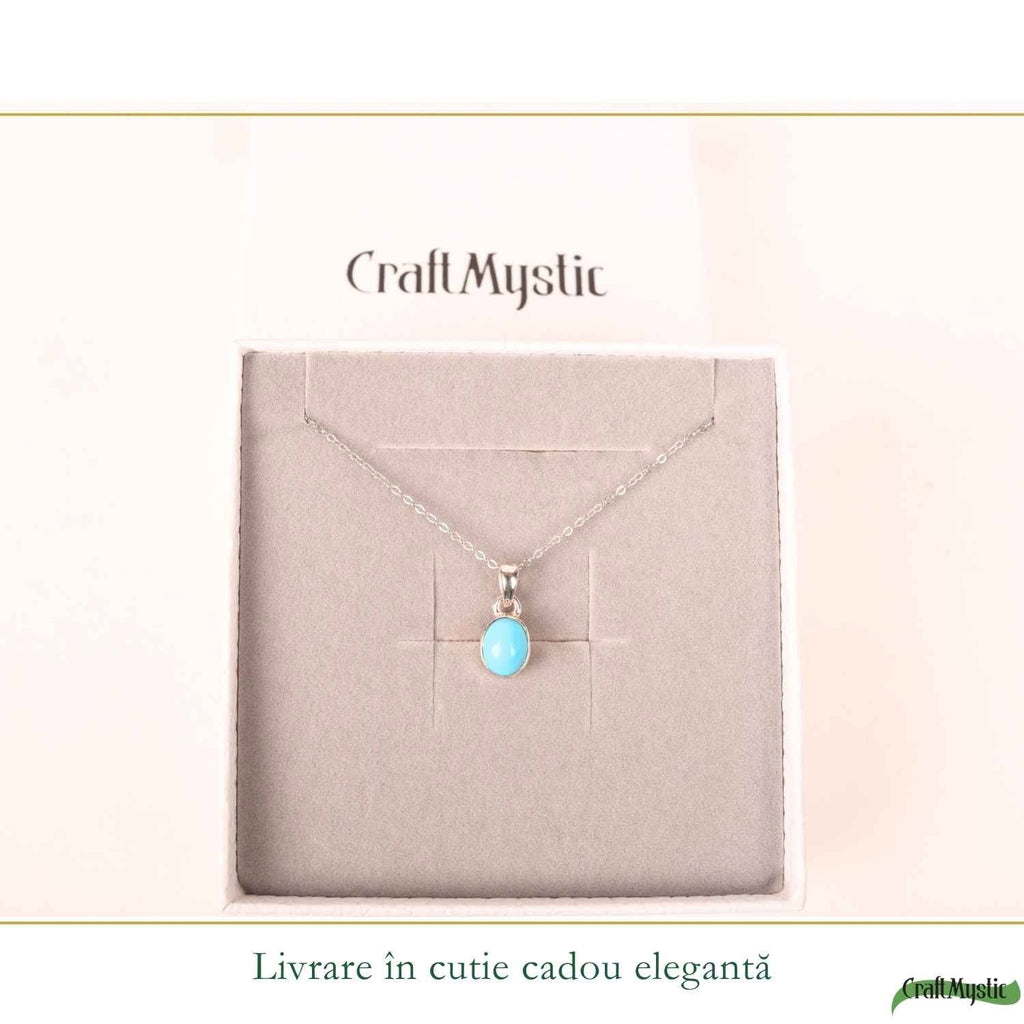 Colier cu Turcoaz, Argint 925 – CraftMystic