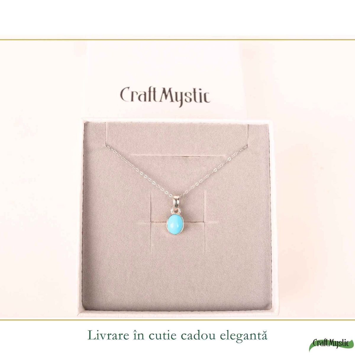 Colier cu Turcoaz, Argint 925 – CraftMystic