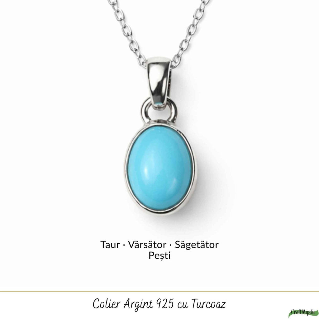 Colier cu Turcoaz, Argint 925 – CraftMystic