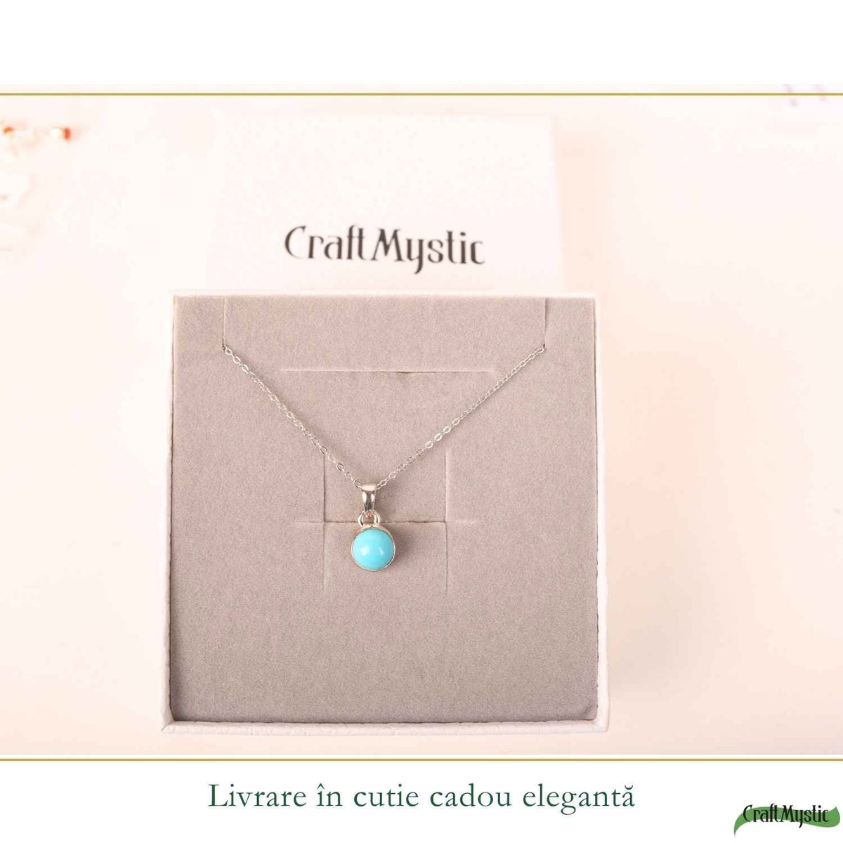 Colier cu Turcoaz, Argint 925 – CraftMystic