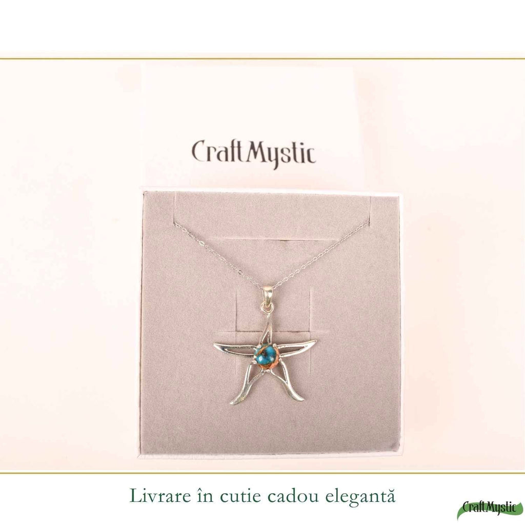 Colier cu Turcoaz, Argint 925 – CraftMystic