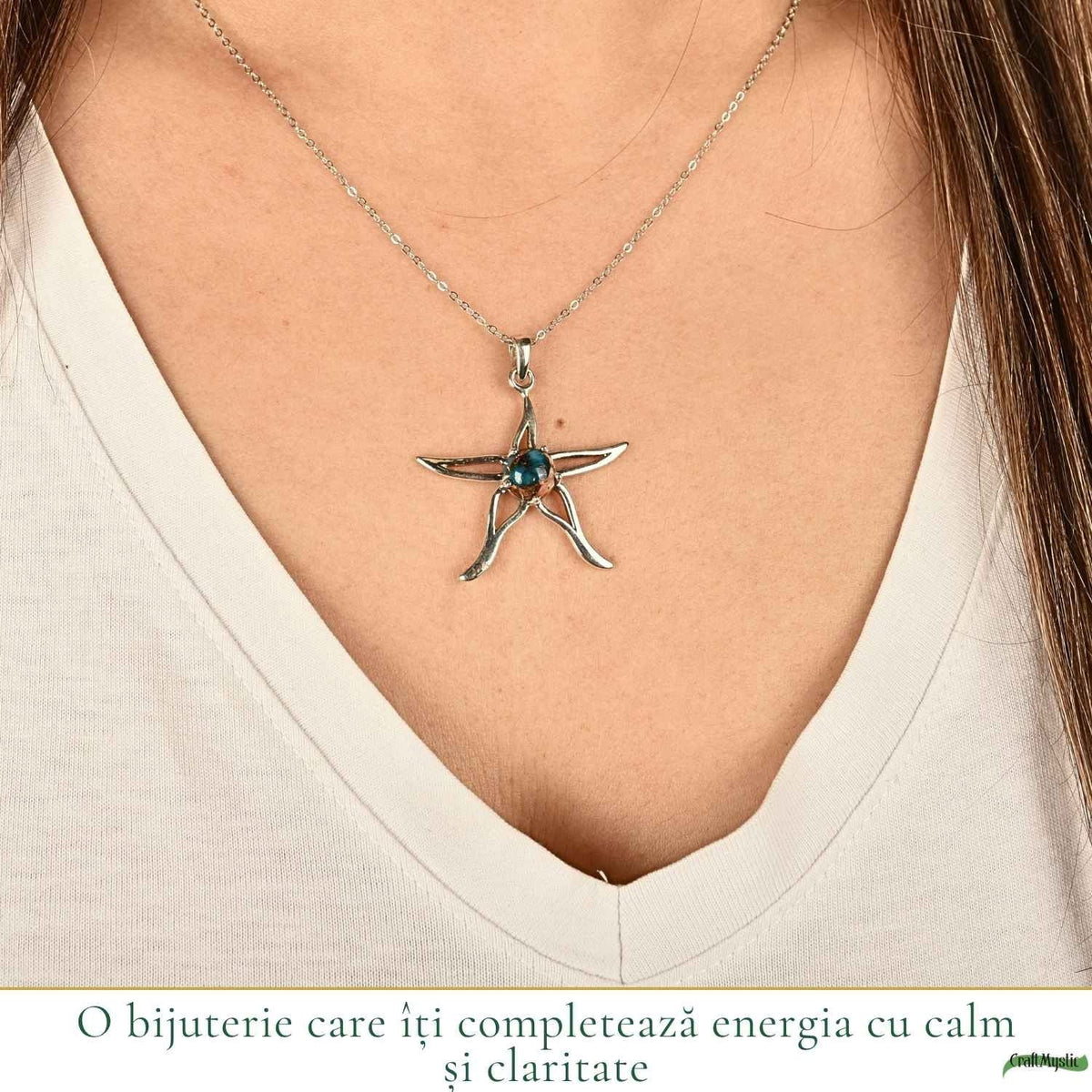 Colier cu Turcoaz, Argint 925 – CraftMystic