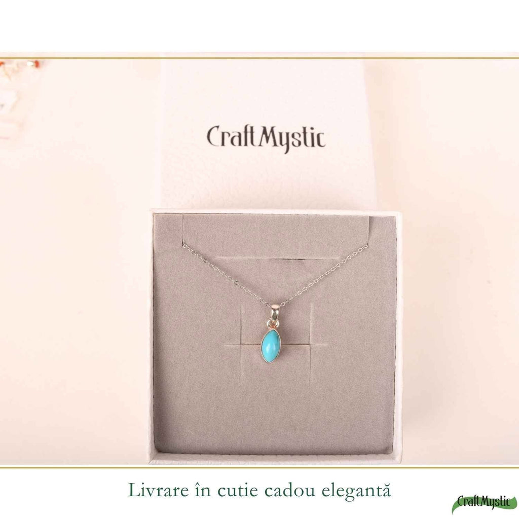 Colier cu Turcoaz, Argint 925 – CraftMystic