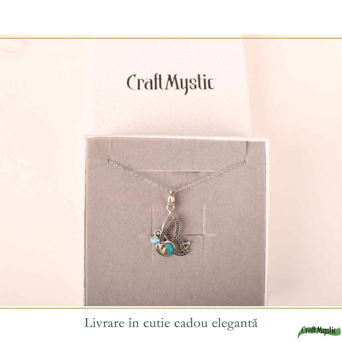 Colier cu Turcoaz, Argint 925 – CraftMystic