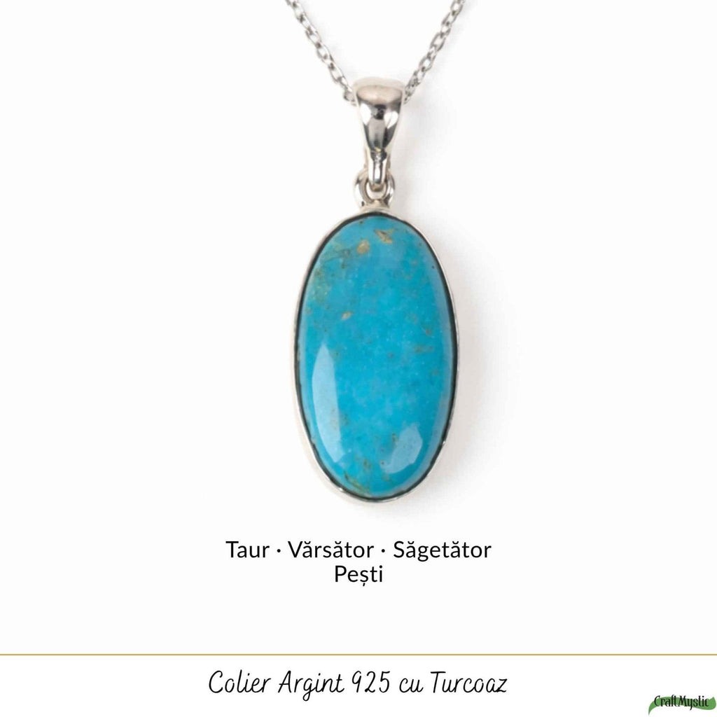 Colier cu Turcoaz, Argint 925 – CraftMystic