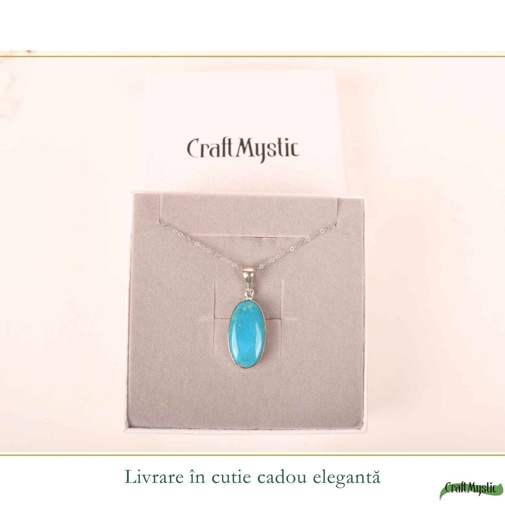 Colier cu Turcoaz, Argint 925 – CraftMystic