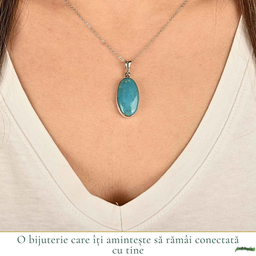 Colier cu Turcoaz, Argint 925 – CraftMystic