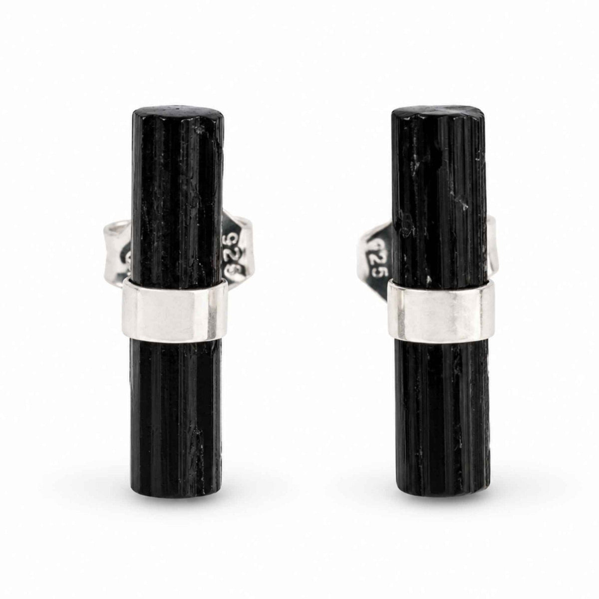 Cercei cu Turmalină Neagră, Argint 925 – CraftMystic