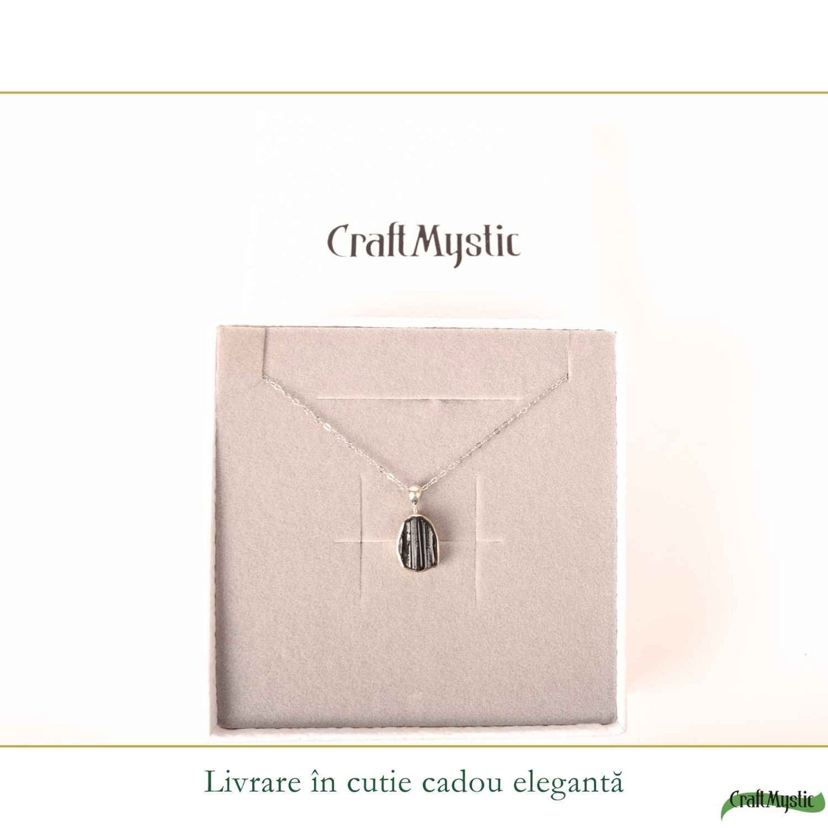 Colier cu Turmalină Neagră, Argint 925 – CraftMystic