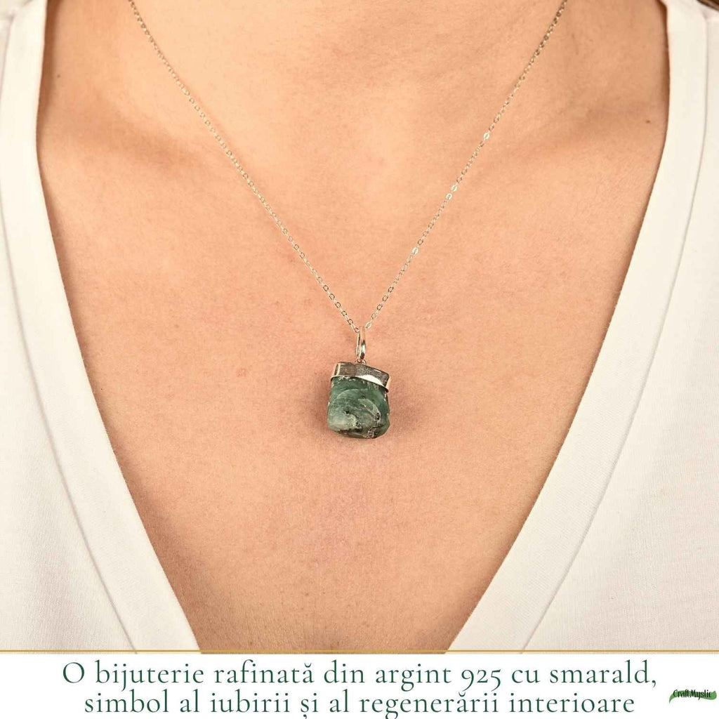 Colier cu Smarald, Argint 925 – CraftMystic