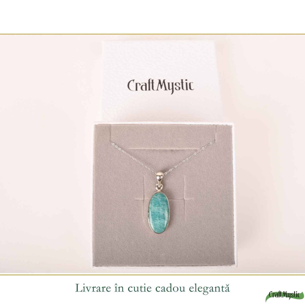 Colier cu Amazonit, Argint 925 – CraftMystic