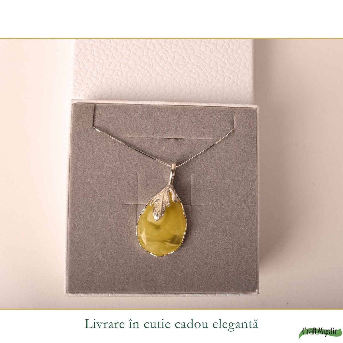 Colier cu Chihlimbar, Argint 925 – CraftMystic