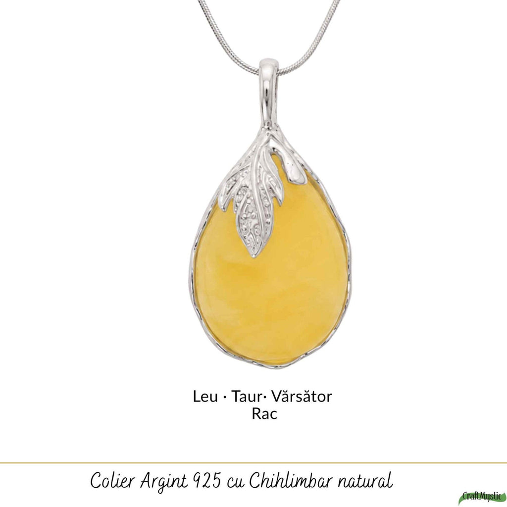 Colier cu Chihlimbar, Argint 925 – CraftMystic