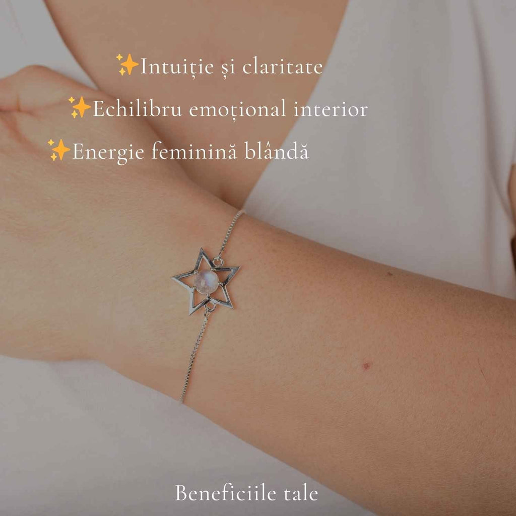 Brățară cu Piatra Lunii, Argint 925 – CraftMystic