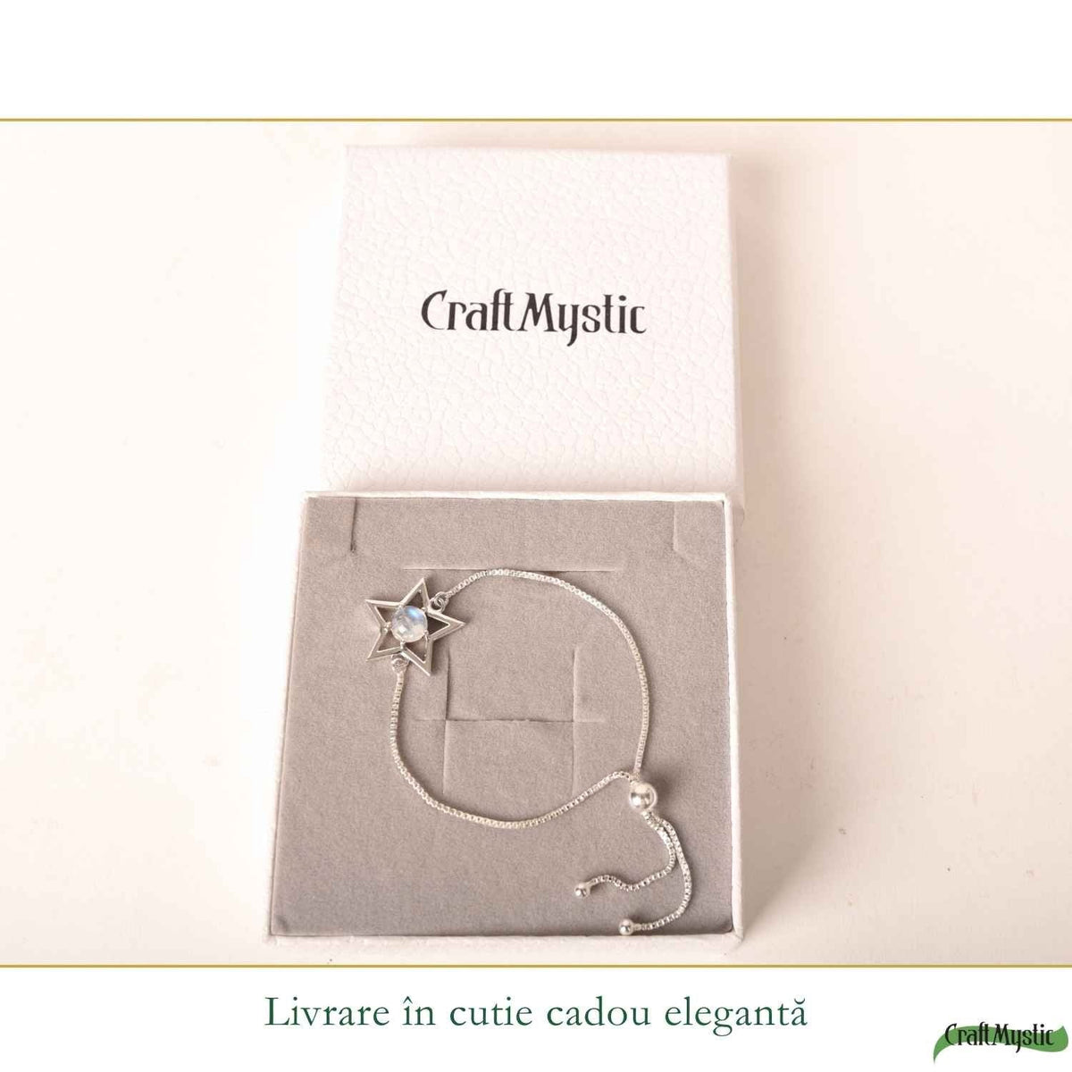 Brățară cu Piatra Lunii, Argint 925 – CraftMystic