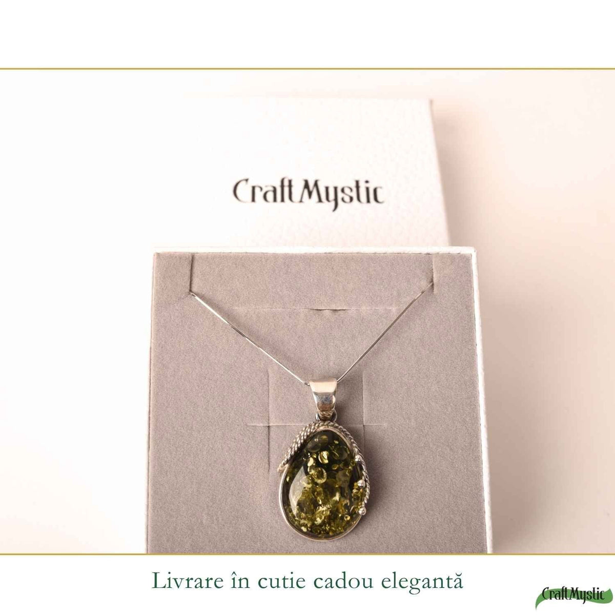 Colier cu Chihlimbar, Argint 925 – CraftMystic