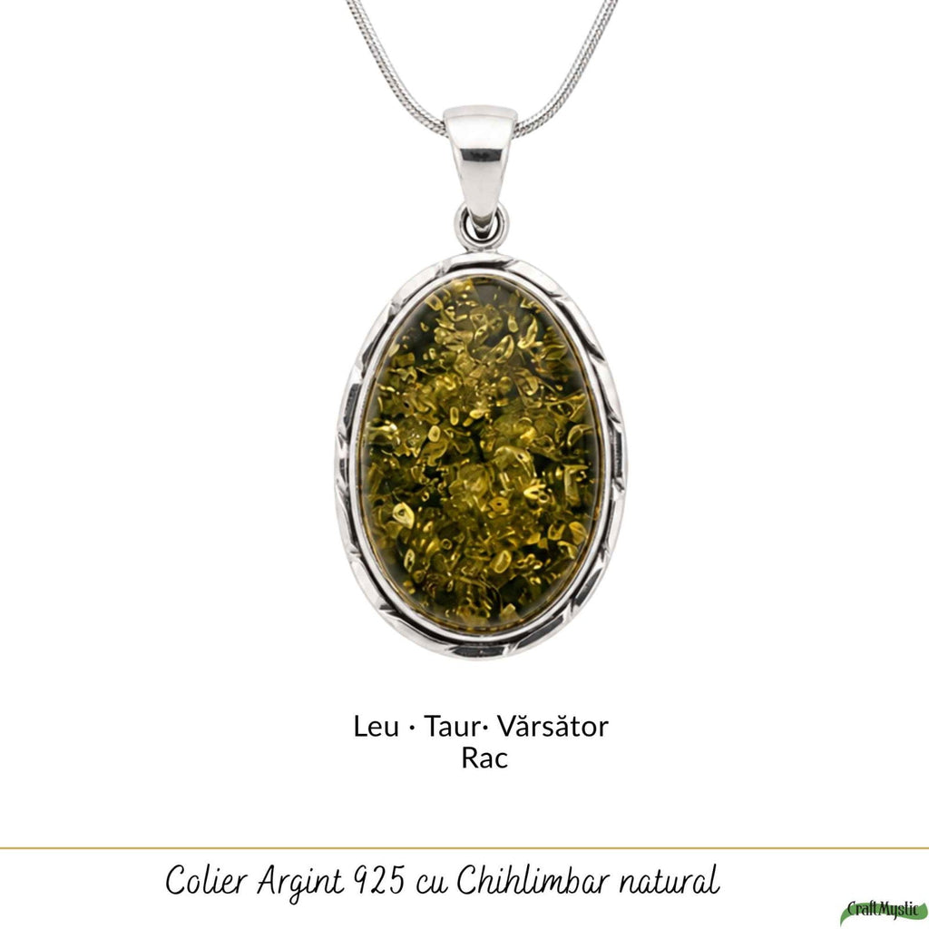 Colier cu Chihlimbar, Argint 925 – CraftMystic
