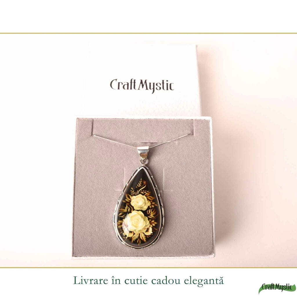 Colier cu Chihlimbar, Argint 925 – CraftMystic