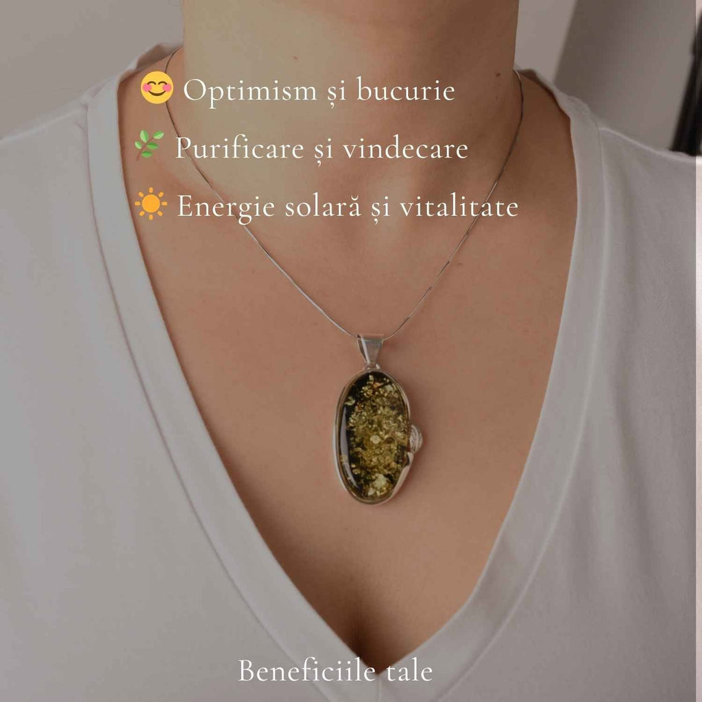 Colier cu Chihlimbar, Argint 925 – CraftMystic