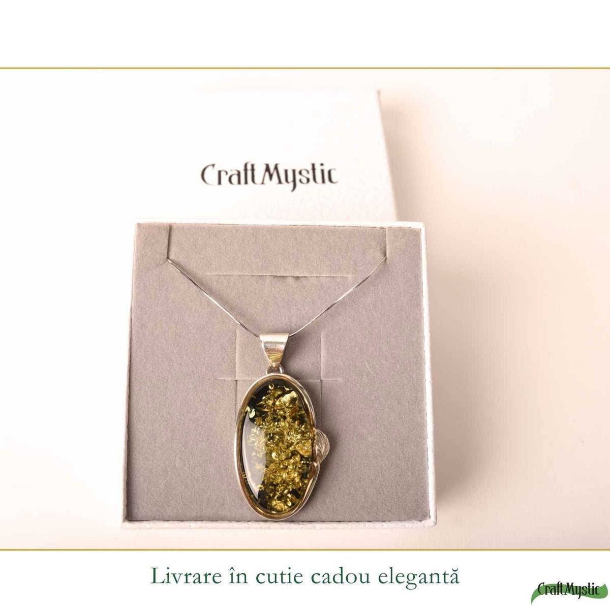 Colier cu Chihlimbar, Argint 925 – CraftMystic